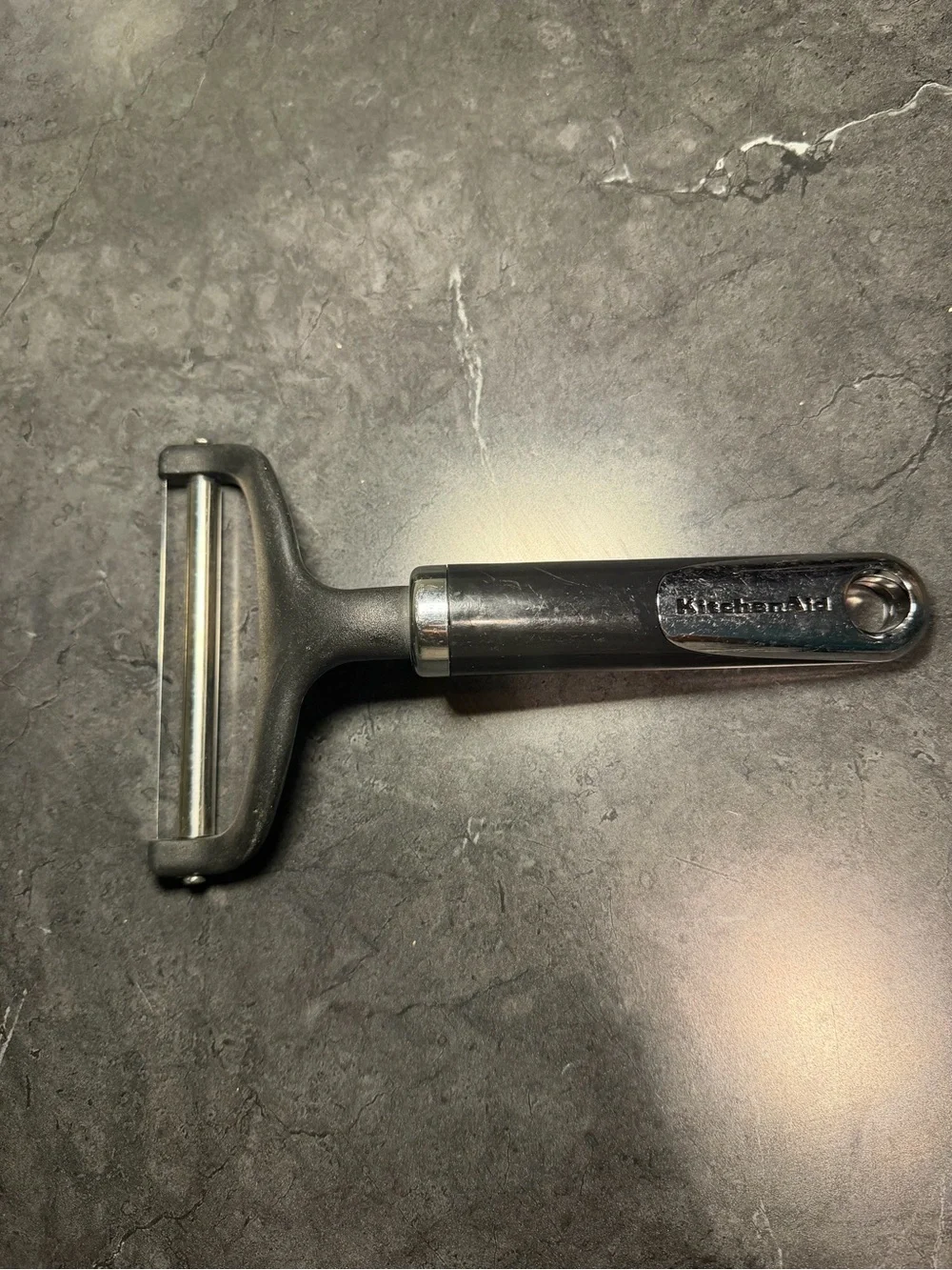 KitchenAid 4-inch food cheese slicer, black handle & stainless steel cut wire